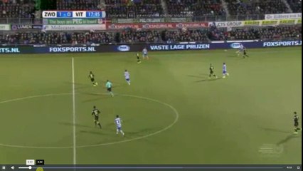 Brock-Madsen Goal -  PEC Zwolle vs Vitesse  2-0  04.02.2017 (HD)