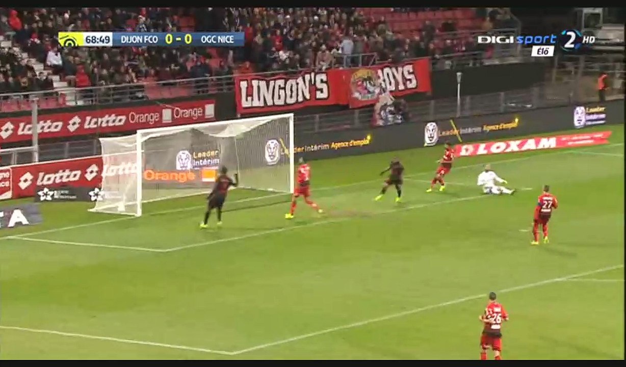 Wylan Cyprien Goal HD - Dijon 0-1 Nice - 04.03.2017