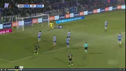 van Wolfswinkel  Goal - PEC Zwolle vs Vitesse 2-1  04.02.2017 (HD)