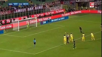 Gianluca Lapadula Penalty Goal - AC Milan 3-1 Chievo  04.03.2017 (HD)