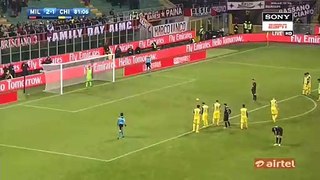 Gianluca Lapadula Penalty Goal - AC Milan 3-1 Chievo Verona - 04.03.2017 HD