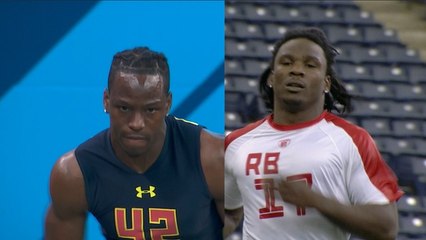 John Ross vs. Chris Johnson split screen