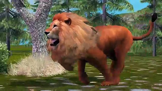 3D анимированные Лев Finger семья Рифмуется или дети | 3D Finger семья Rhyems для детей