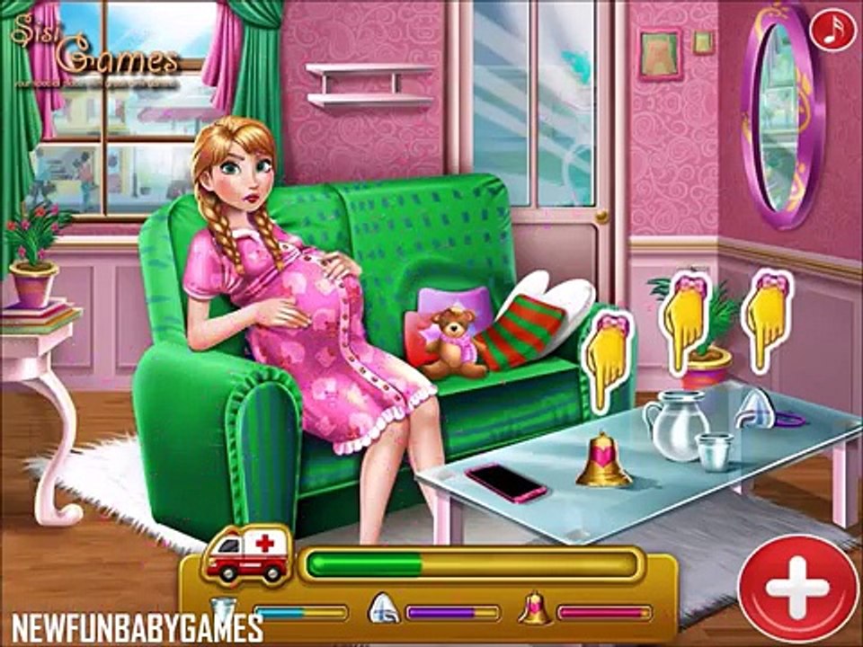 Симпатичные замороженные мама Анна мама двойни рождении новорожденного ребенка видео