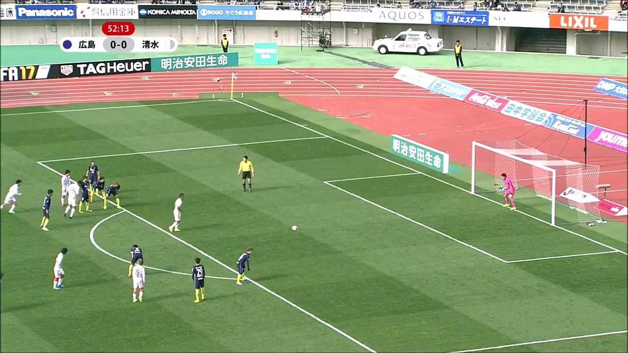 Hiroshima 0:1 Shimizu (	Japanese J League. 4 March 2017)