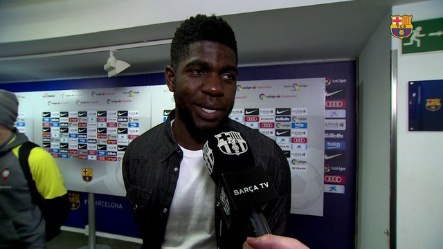 Samuel Umtiti : Très content d'inscrire mon premier but avec le Barça