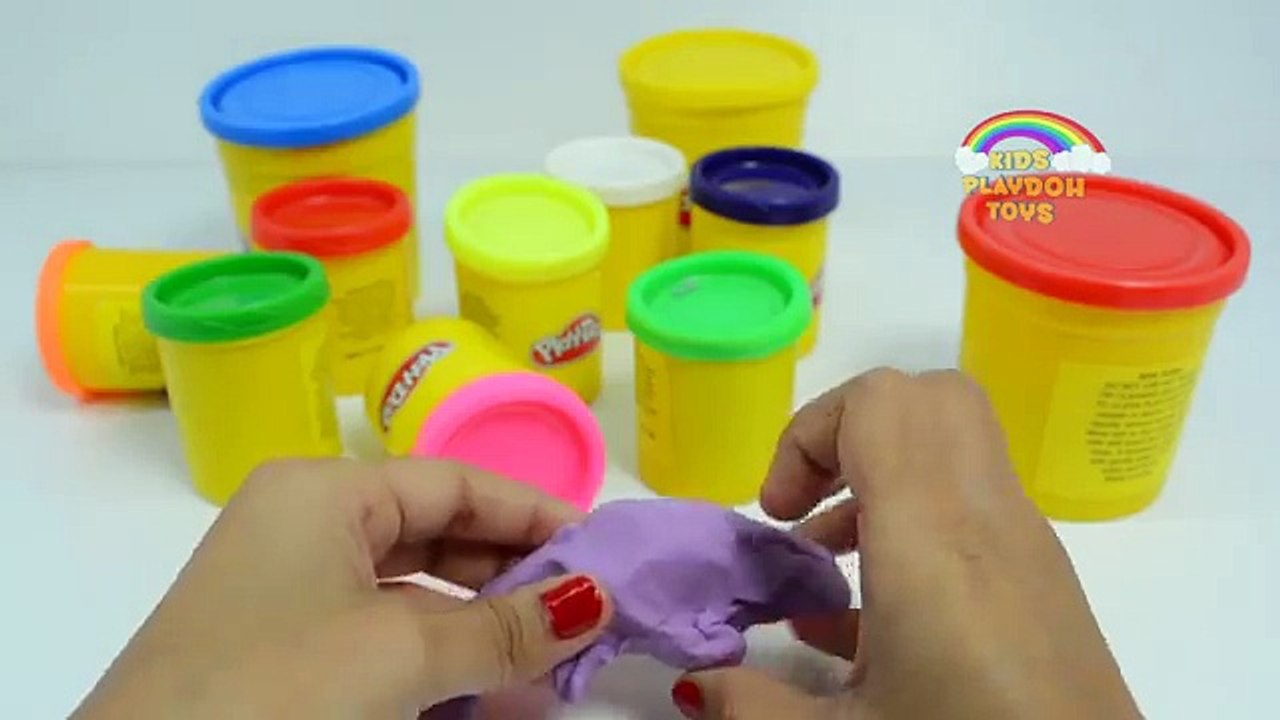 Gorilla Vs Elefante Lucha Play Doh Sorpresa Juguetes De Niños | Colores De La Diversión De Los Animales Con Plastilina Creatio