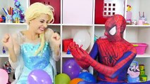 TOP SpiderGirl Spider-man Húmedo Globos de Compilación Aprender los Colores del Globo Dedo Vivero