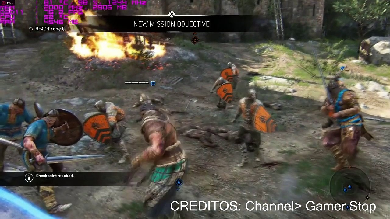 RX 470 + I5 7400 For Honor FullHD Ultra Settings