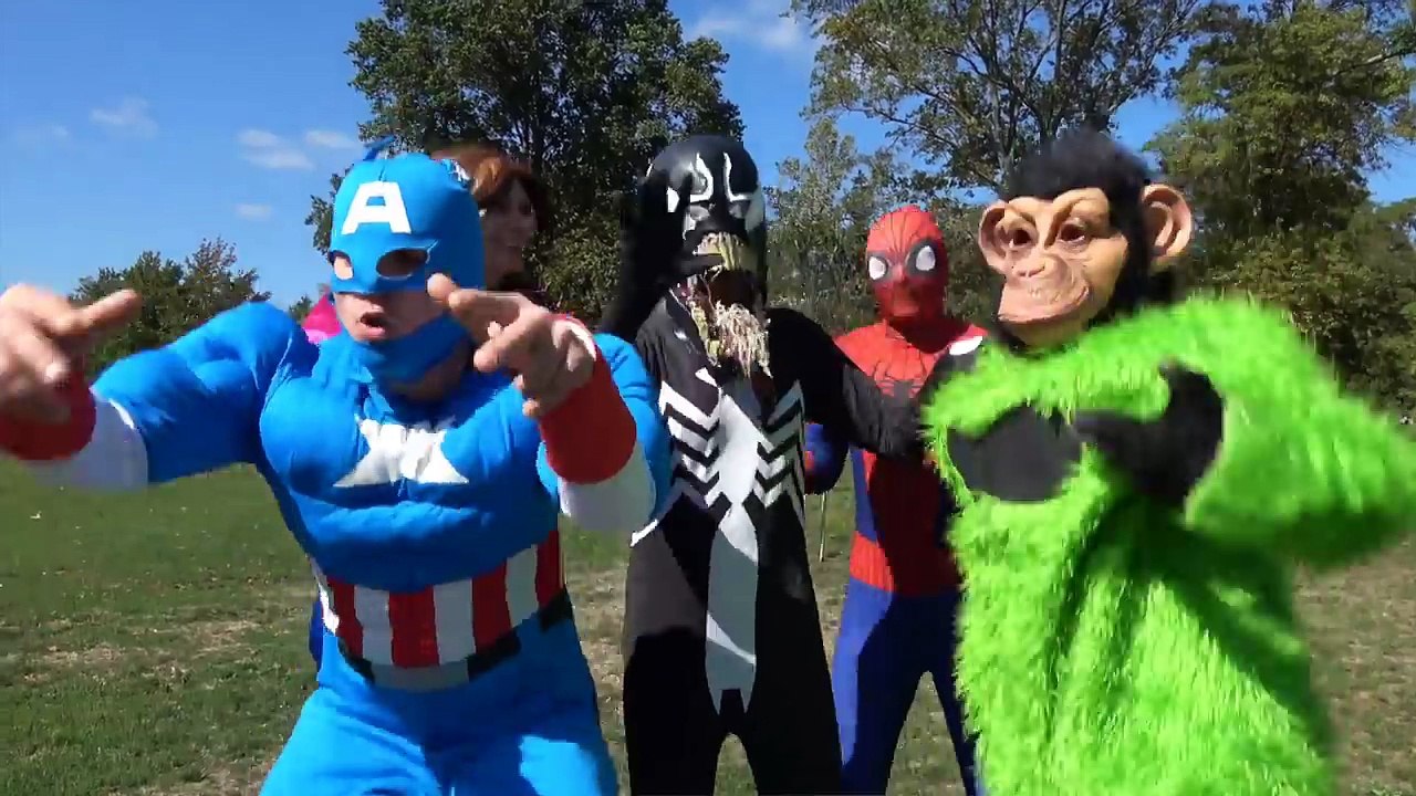 5 little Monkeys Jumping on the Bed SuperHeroes Nursery Rhymes Spiderman SuperHero Emi TV