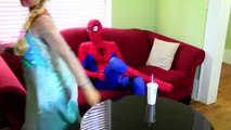 Cinderella Love Story w/ Spiderman, Maleficent, Frozen Elsa, Snow White funny superhero vi