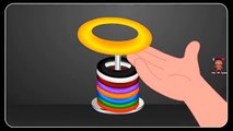 Learn Colors for kids Wooden Stacking Rings | Fun & Educational learning video for toddler
