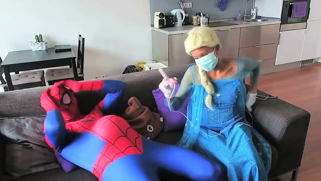 Elsa Eats Bug! Spiderman vs Joker Fun Superhero Kids In Real Life In 4K