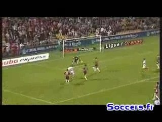 8ème journée de ligue 1: Lyon-Metz: but 1