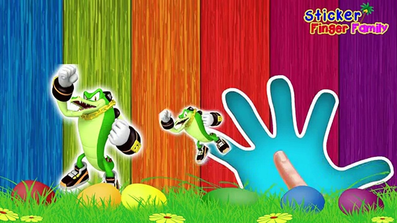 robot Sticker Finger Family Nursery Rhymes