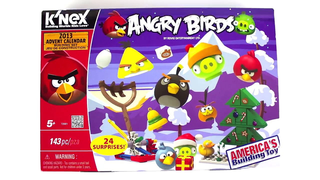 ANGRY BIRDS KNEX ADVENT CALENDAR & CARS COUNTDOWN CALENDAR #1