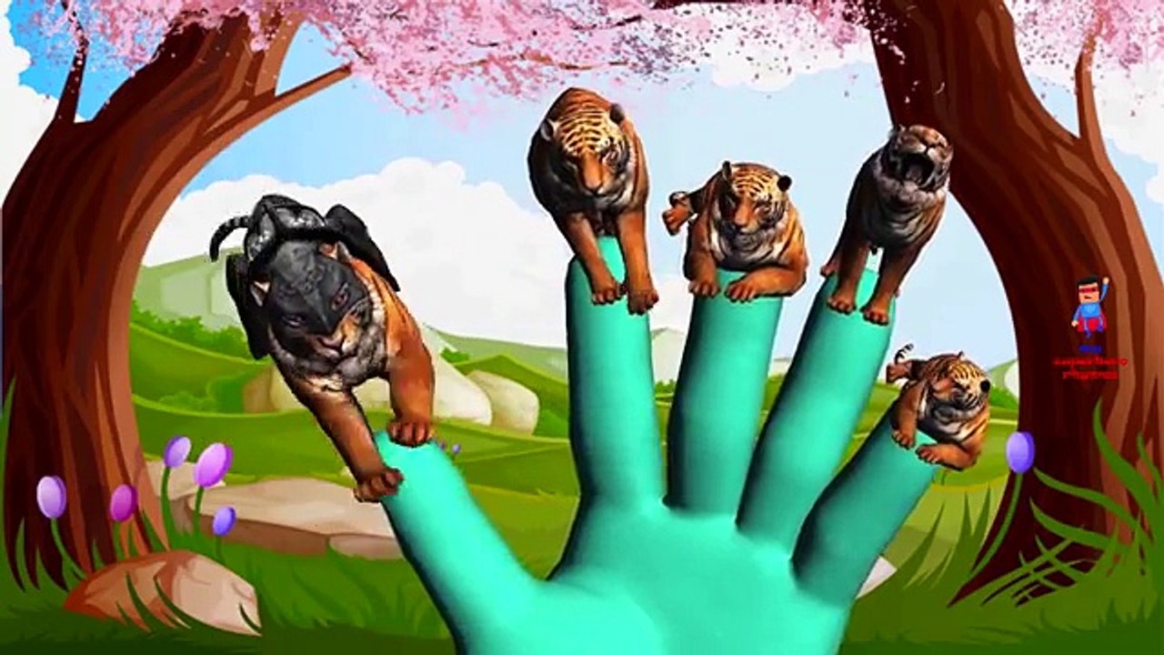 León Vs Elefante De Dibujos Animados Cantando Dedo De La Familia De Las Rimas Y Más Niños Canciones Infantiles