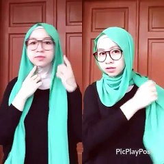 Tutorial Jilbab Pashmina Satin Formal Look