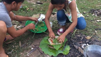 village food factory  - how to fried rice   Asian food