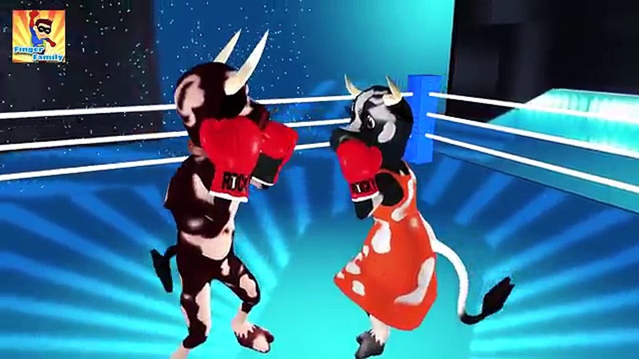 Domestic Animals Finger Family Rhymes Collections Cow | Cartoon 3D Rhymes For Children