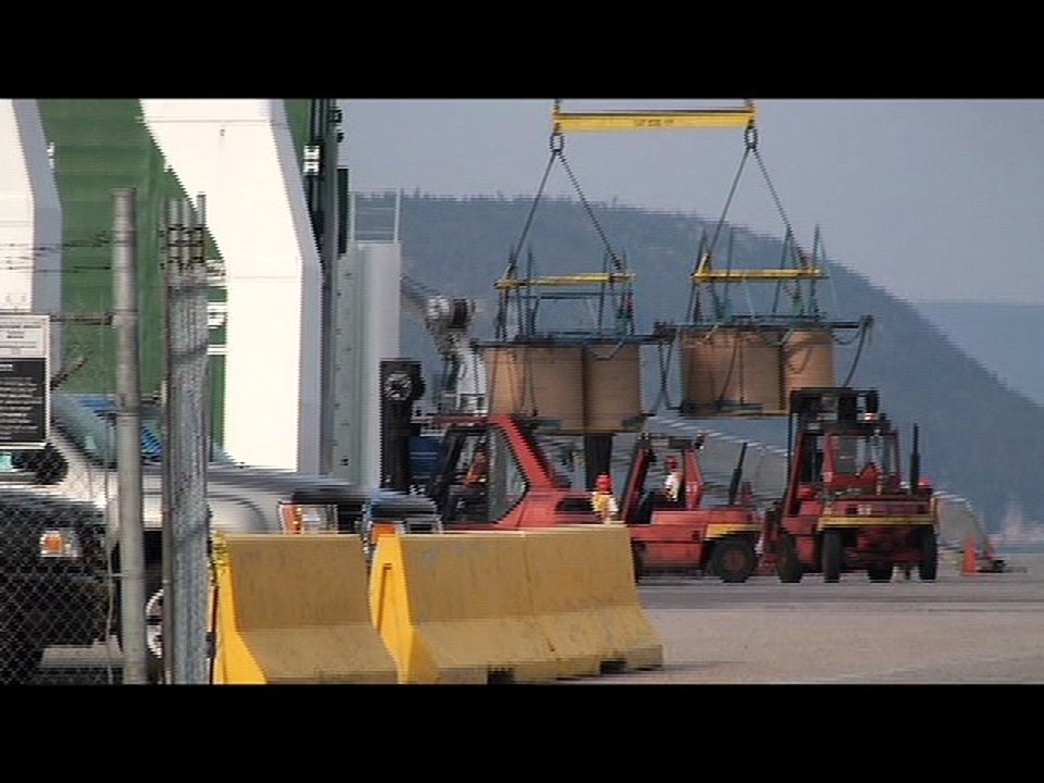 Baie-Comeau -  Le site portuaire et la marina.