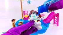 Finding Dory Disney Frozen Bath Paint Pool Party Toy Surprises Learn Colors with Paw Patro