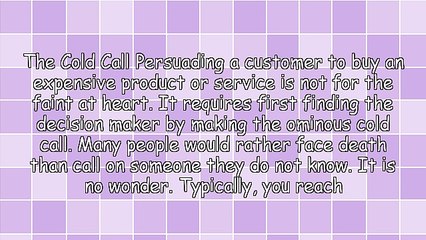 Opening the Door to Cold Calling