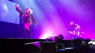 Little Mix performing Wings during Ariana Grande's Dangerous Woman Tour