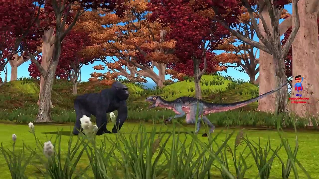King kong vs Dinosaurs Fight Short Movie | King Kong & Dinosaurs Cartoons For Children