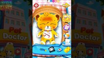 Animal Doctor Care. Baby Cat in the Hospital. Care of Pets Cartoons. Game app for toddlers.