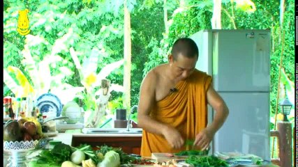 Vào bếp cùng Minh sư - Đọt rau lang sốt tôm chay