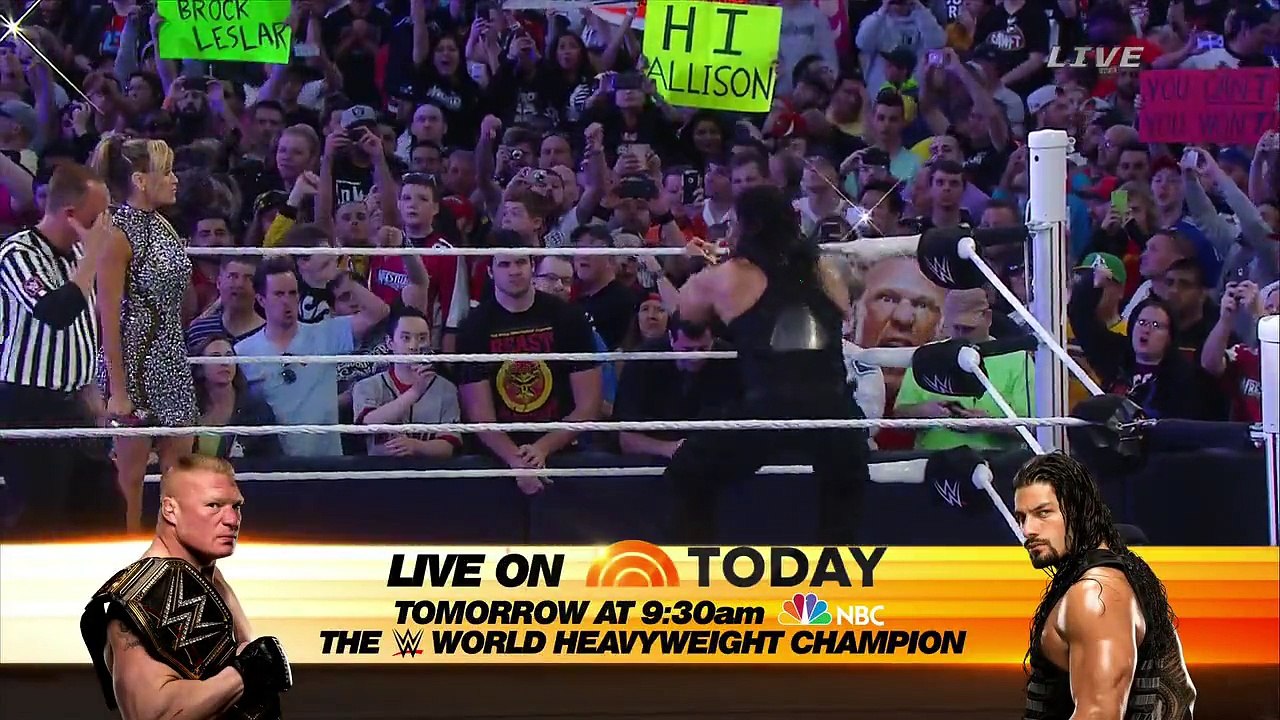 Roman Reigns vs Brock Lesnar Wrestlemania 31 Full Match 720p HD