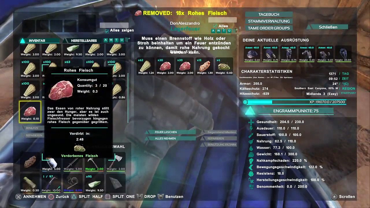 DonAleszandro ARK Survival Evolved : ««-Don Rambo Jäger und Sammler beim Aufbau eines Imperiums-»» (924)