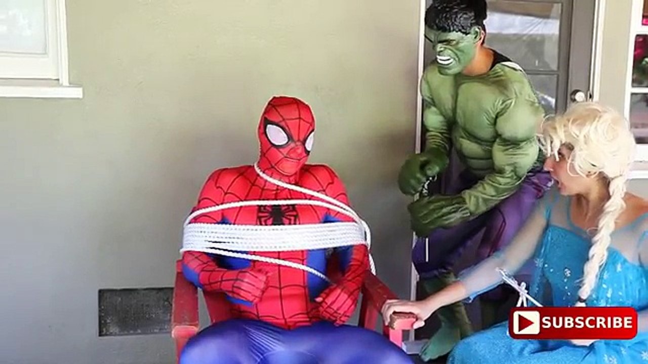 Bad Baby Real Food Fight Frozen Elsa, Anna, Spiderman, Joker, Superhero Movie