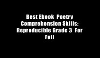 Best Ebook  Poetry Comprehension Skills: Reproducible Grade 3  For Full