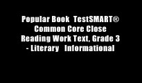 Popular Book  TestSMART? Common Core Close Reading Work Text, Grade 3 - Literary   Informational
