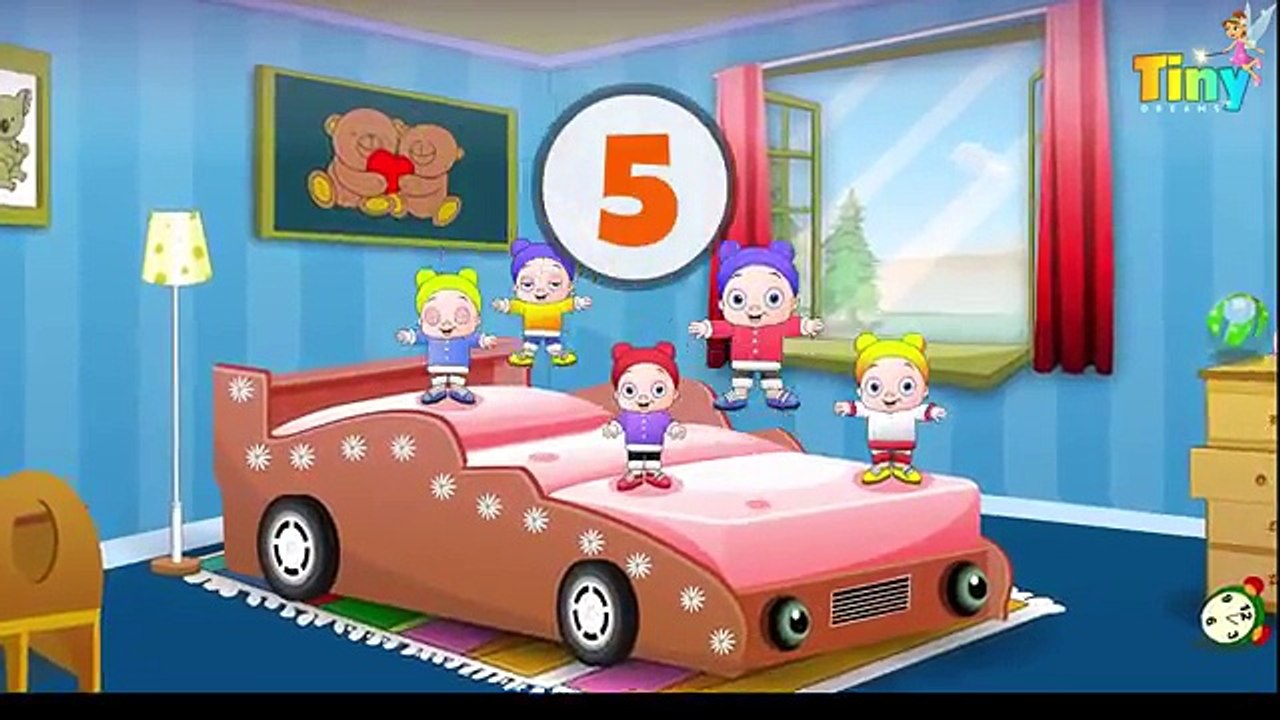 Five Little Babies Jumping on the bed ~ Nursery Rhymes for Kids