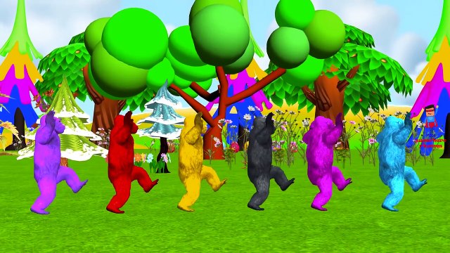 Dinosaurs Vs King Kong Fight | Colors Animals Lion Gorilla Elephant Finger Family Rhymes