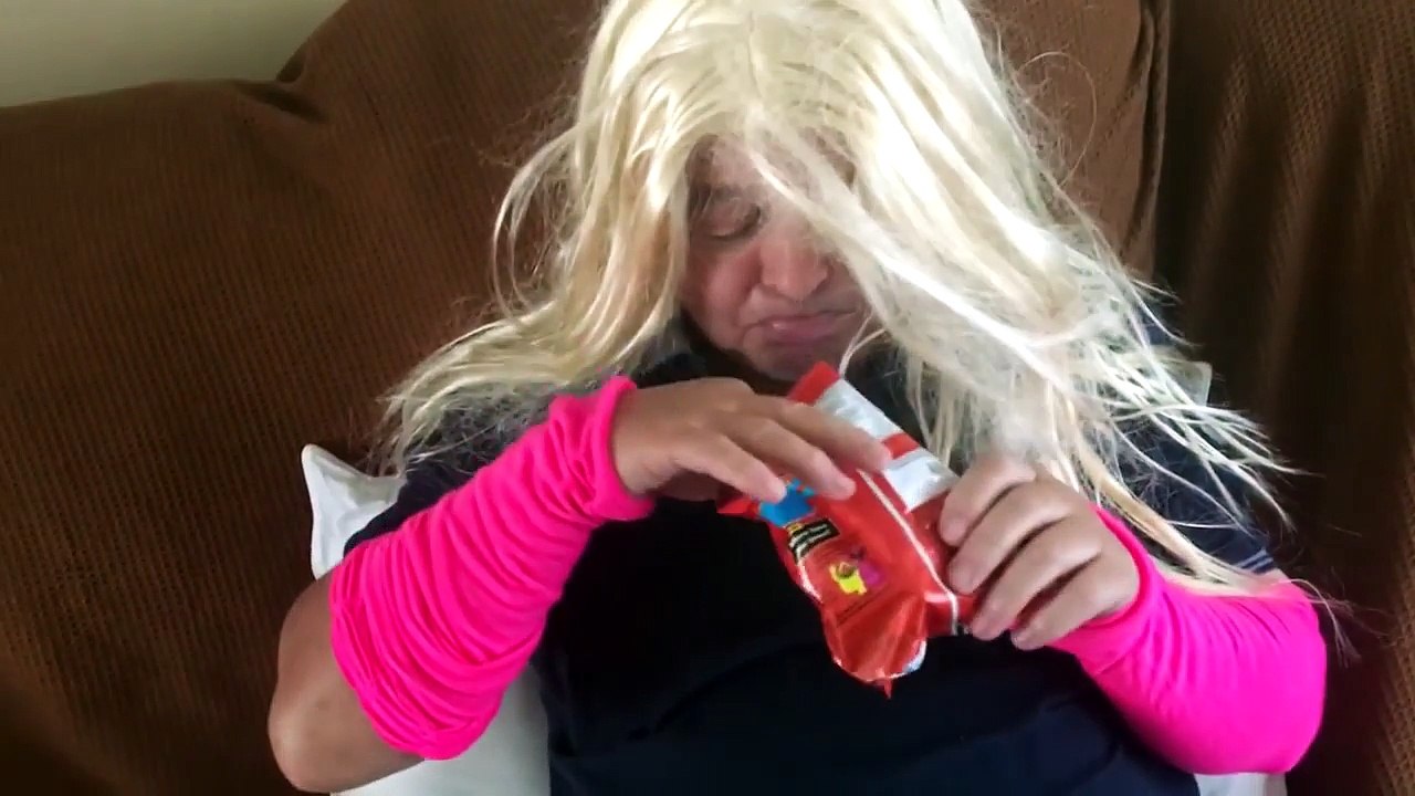 Bad Baby Real Food Fight! Attacks Girl with Watermelon and Spatula Toys To See Real Life M