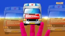 Dedo de la Familia de Camiones Monstruo de dibujos animados | de los Camiones de Bomberos, Ambulancias y Coches de Policía en los Niños Rh
