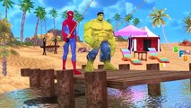 Congelados SpiderElsa Rosa SpiderGirl Hulk Spiderman Vs Ataque De Tiburón | Joker Superhéroes Divertido