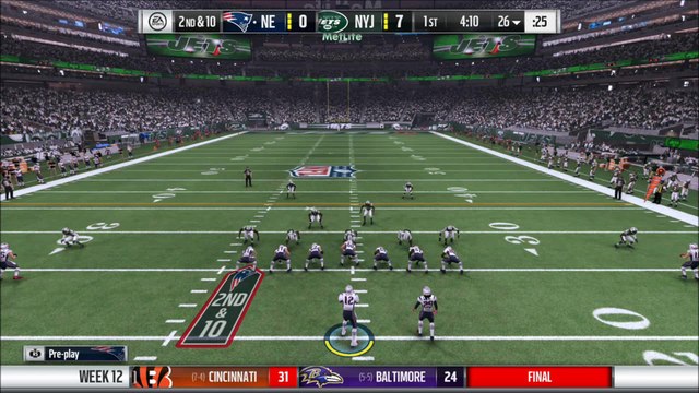 TD Blount vs NY Jets Madden NFL 17