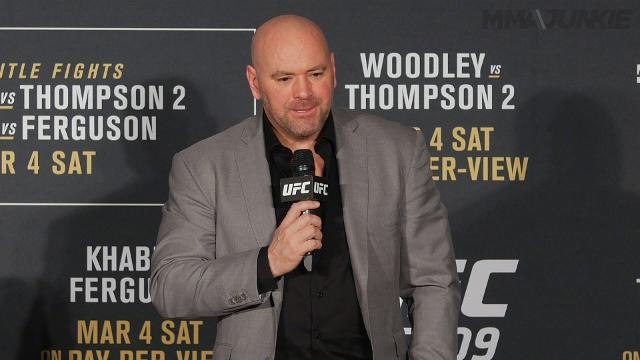 Dana White discusses Tyron Woodley, Tony Ferguson, Khabib Nurmagomedov and more after UFC 209