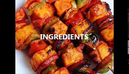 Microwave receipe:"Paneer Tikka"