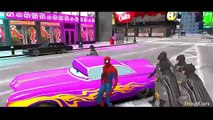 Spiderman & Batman Nursery Rhymes Disney Pixar Cars Colors (Children Songs with Action)