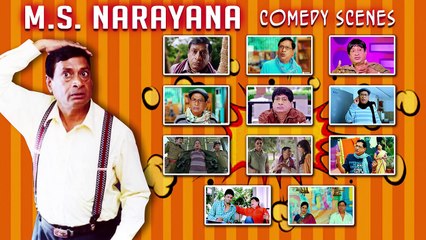 M. S Narayana Unseen Comedy Scenes New Hindi Dubbed