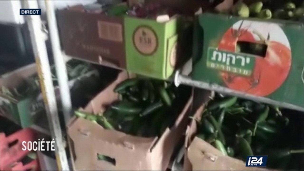 Des fruits et légumes en provenance de Gaza dans des bases de l'armée