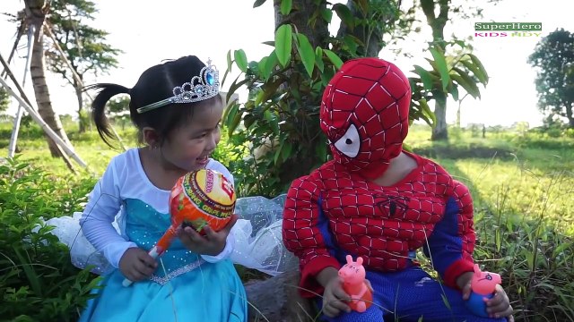 Anna Kidnapped Vs Maleficent Spell! W/ Spiderman & Frozen Elsa Vs Werewolf! Funny Superher