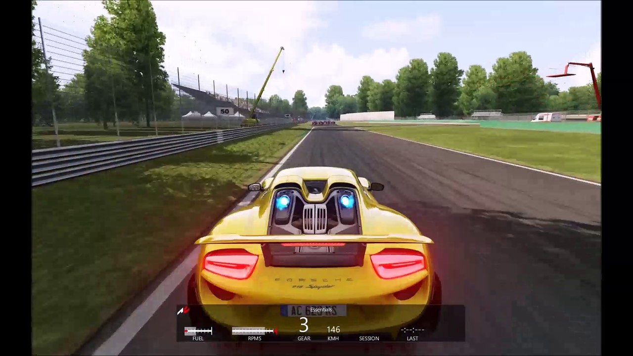 Assetto Corsa 1.9.2, Porsche 918 Spyder, Monza, i5 4690 R7 370
