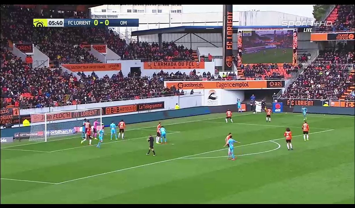 Rolando Goal HD - Lorient 0-1 Marseille - 05.03.2017